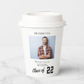 Foto-Papierbecher für moderne Skripte Abschluss Pappbecher (Rückseite)