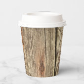 FOTO PAPIERKUPPEN AUS HOLZ PAPPBECHER (Rückseite)