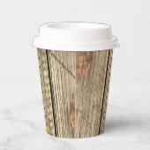 FOTO PAPIERKUPPEN AUS HOLZ PAPPBECHER (Rechts)