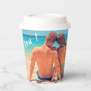 Foto-Papiersortierungstext anpassen - I-Liebe Pappbecher