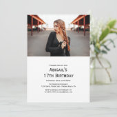 Foto Paris, Eiffelturm, Rote Balloons Geburtstag Einladung (Stehend Vorderseite)