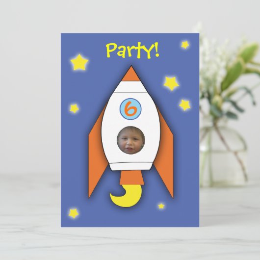 Foto Party Einladung (Stehend Vorderseite)