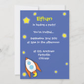 Foto Party Einladung (Rückseite)