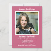 Foto-Party Einladung der Tochtergesellschaft Adopt (Vorderseite)