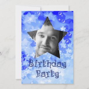Foto Party Einladung für einen Superstar.