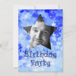 Foto Party Einladung für einen Superstar.