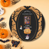 Foto-Party Einladung mit Trick-oder-Leckerei Pappteller