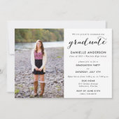 Foto-Party für High School Abschluss Einladung (Vorderseite)