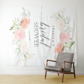 Foto "Pastel Blush Brautparty Background" Wandteppich (Beispiel (Horizontal))