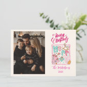 Foto Pastell Frohe Weihnachten (Stehend Vorderseite)