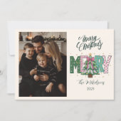 Foto Pastell-Patchwork Frohe Weihnachten (Vorderseite)