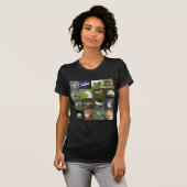 Foto-Patchwork-Quadrat - Vögel T-Shirt (Vorne ganz)