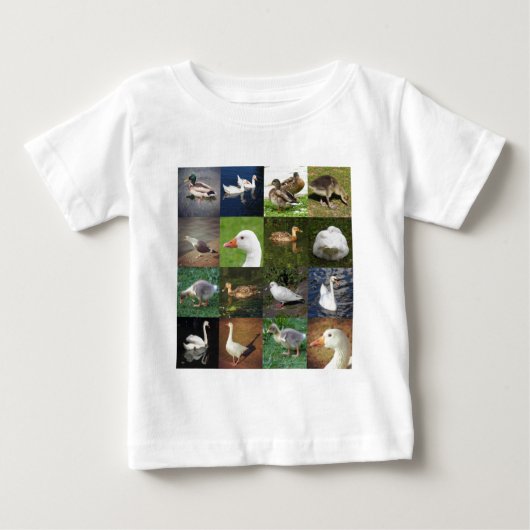 Foto Patchwork Square - Vögel Baby T-shirt (Vorderseite)