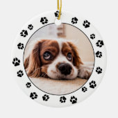 Foto Pawprints Keramik Ornament (Vorne)