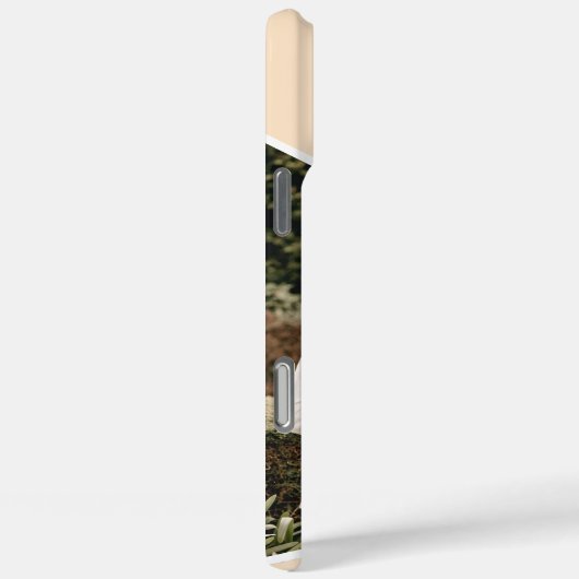 Foto Peach Monogramm Case-Mate iPhone Hülle (Rückseite / Rechts)