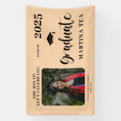 Foto Peach Welcome Abschluss Banner (Vertikal)