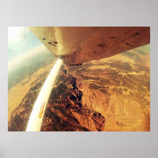 Foto perfekt kleine Flugzeug Skydive Poster (Vorne)