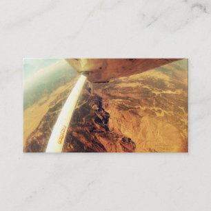 Foto perfekt kleines Flugzeug Skydive Visitenkarte