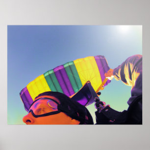 Foto perfekt Skydiver Poster