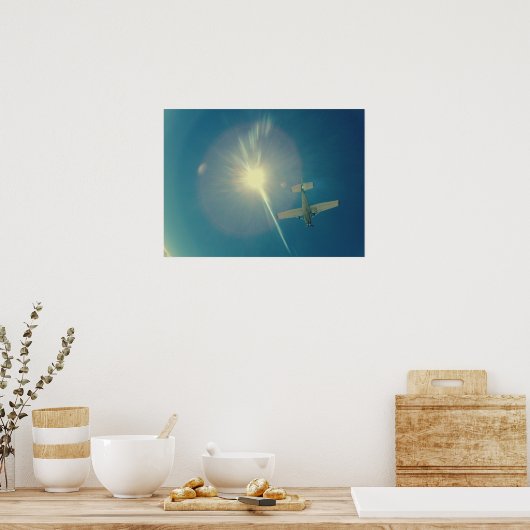 Foto perfektes kleines Flugzeug Pilot Poster (Küche)