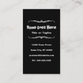 Foto perfektes skydive visitenkarte (Rückseite)