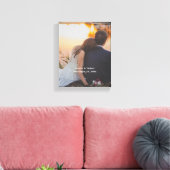 Foto personalisieren Hochzeiten Leinwanddruck (Insitu (Wohnzimmer))