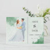 Foto personalisieren save the date (Stehend Vorderseite)