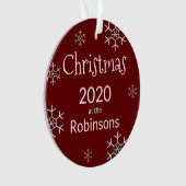 Foto Personalisiert 2020 Covid Weihnachtsbaum Ornament (Vorderseite)