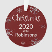 Foto Personalisiert 2020 Covid Weihnachtsbaum Ornament (Vorderseite)