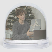 Foto Personalisiert 2-seitig nach Maß gefertigt Schneekugeln (Rückseite)