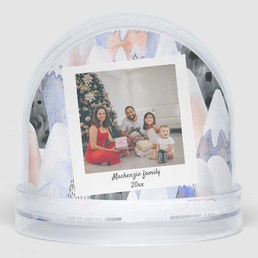 Foto Personalisiert 2-seitig nach Maß gefertigt Schneekugeln (Vorderseite)