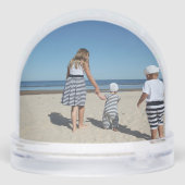 Foto Personalisiert 2-seitig nach Maß gefertigt Schneekugeln (Rückseite)