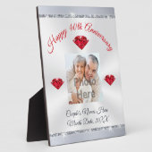 Foto Personalisiert 40 Jahre Ehegeschenk Fotoplatte (Seite)
