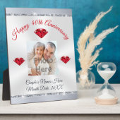 Foto Personalisiert 40 Jahre Ehegeschenk Fotoplatte (Seite)