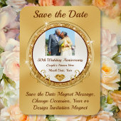 Foto Personalisiert, 50. Jahrestag Save the Date Magnet
