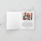 Foto personalisiert Abschluss Dankeskarte (Innenseite)