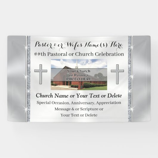 Foto Personalisiert, Banner für Kirchenjubiläum (Horizontal)