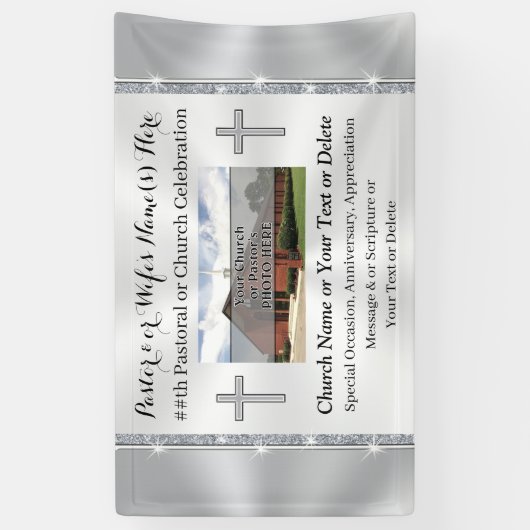 Foto Personalisiert, Banner für Kirchenjubiläum (Vertikal)