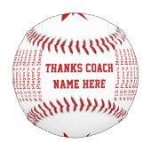 Foto Personalisiert Baseball Geschenke für den Coa (Rückseite)