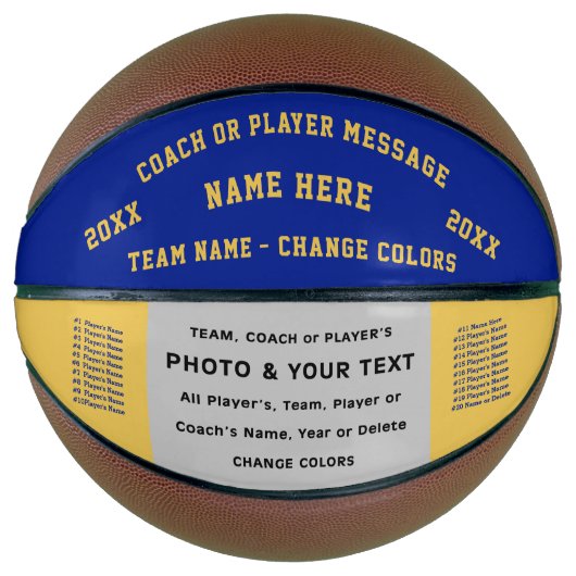 Foto Personalisiert Basketball Geschenke für Train (Vorderseite)