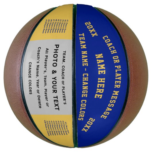 Foto Personalisiert Basketball Geschenke für Train (Vertikal)