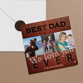Foto personalisiert beste Papa je Vatertag Card Karte
