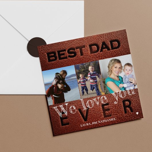 Foto personalisiert beste Papa je Vatertag Card Karte