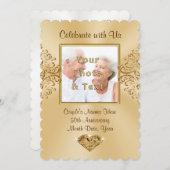 Foto Personalisiert Einladungen zum 50. Jahrestag (Vorne/Hinten)