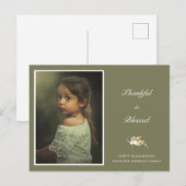 Foto personalisiert Erntedank Postkarte (Vorne/Hinten)