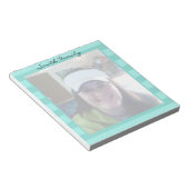 Foto Personalisiert Familienname Notizblock (angewinkelt)