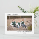 Foto Personalisiert Feiertagskarte (Stehend Vorderseite)