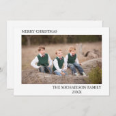 Foto Personalisiert Feiertagskarte (Vorne/Hinten)