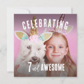 Foto Personalisiert Geburtstag Einladung (Vorderseite)