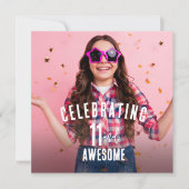 Foto Personalisiert Geburtstag Einladung (Vorderseite)